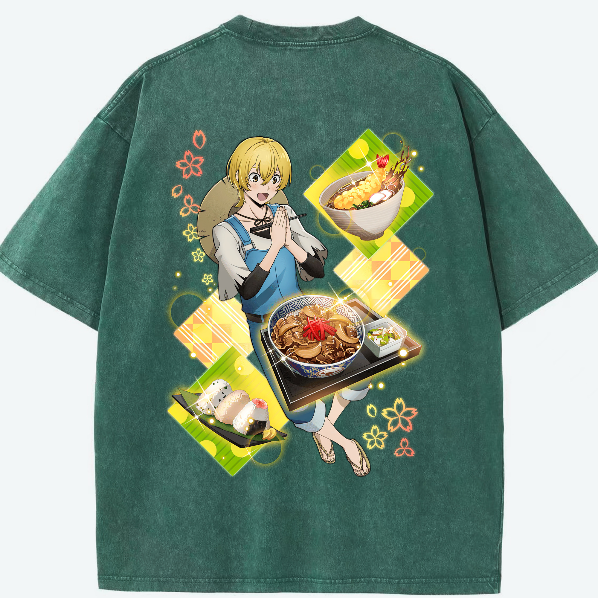 （画像用） 文豪ストレイドッグス Bungo Stray Dogs 綿100% ヴィンテージ風 半袖Tシャツ（背面プリント）